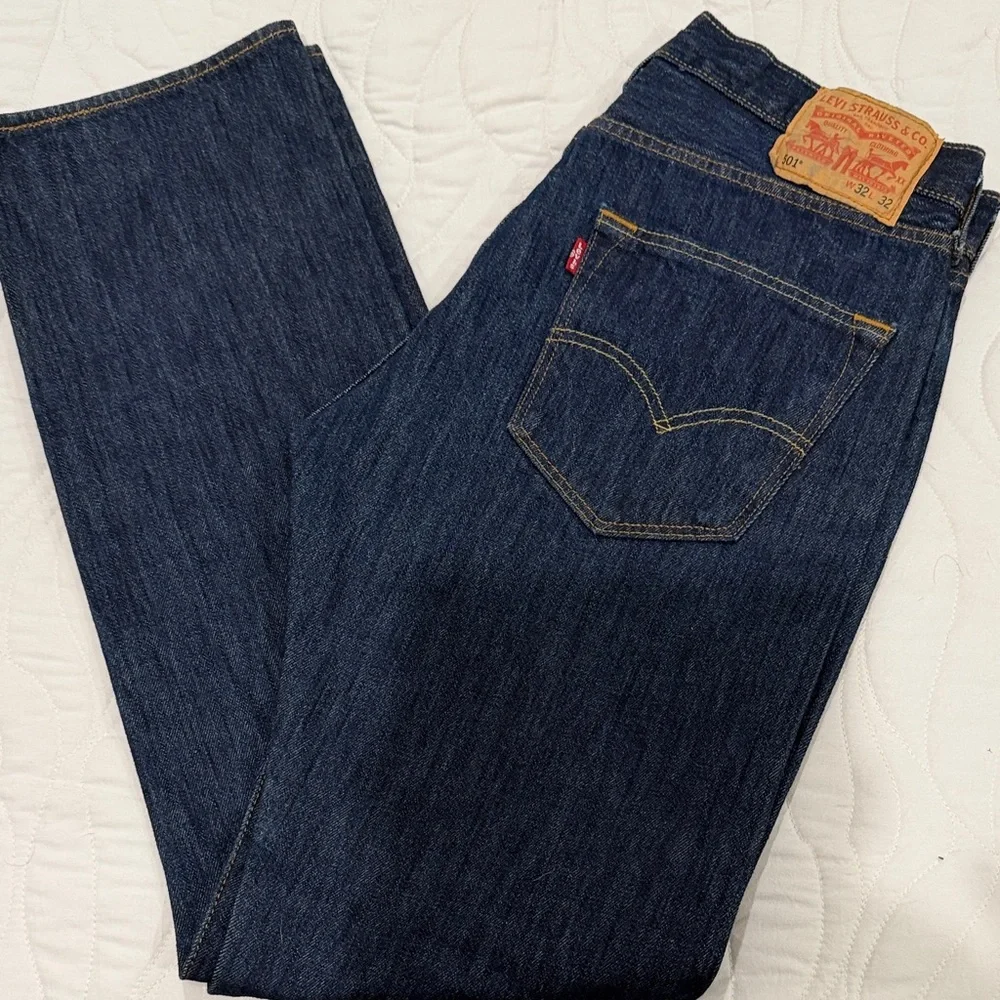 Levi's Men's Straight Jeans - Dark Indigo Blue